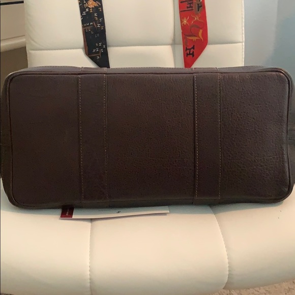 Hermes Garden Party Amazonia Leather Tote blk/brn with dust bag included - Picture 4 of 14